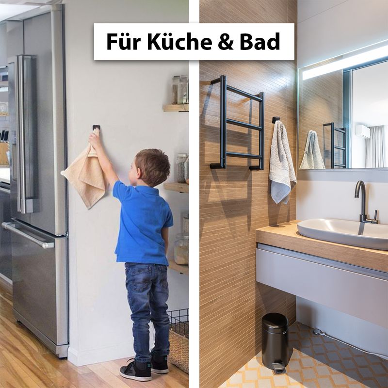 Handtuch Aufhänger Halter Haken Geschirrtuch Halterung Klemme
