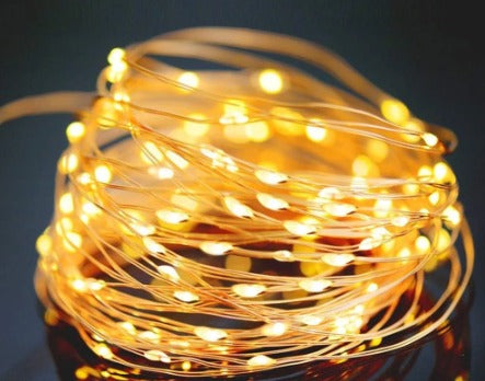 32m Gartenbeleuchtung Leuchtgirlande LED Solar-Lichterkette Warmweiss