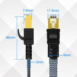 3m Netzwerkkabel Flachkabel Ethernet LAN Kabel RJ45 Cat. 7 UTP