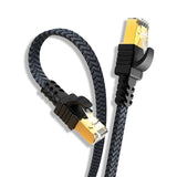 20m Netzwerkkabel Flachkabel Ethernet LAN Kabel RJ45 Cat. 7 UTP