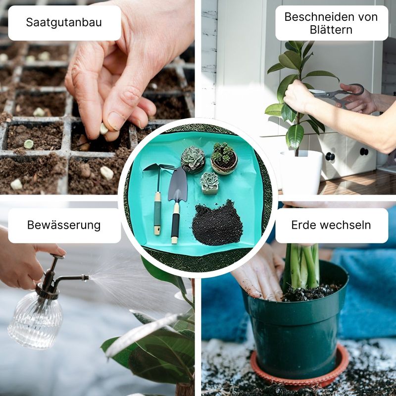 Pflanzmatte Gartenmatte Umtopfmatte Topfmatte Pflanzunterlage
