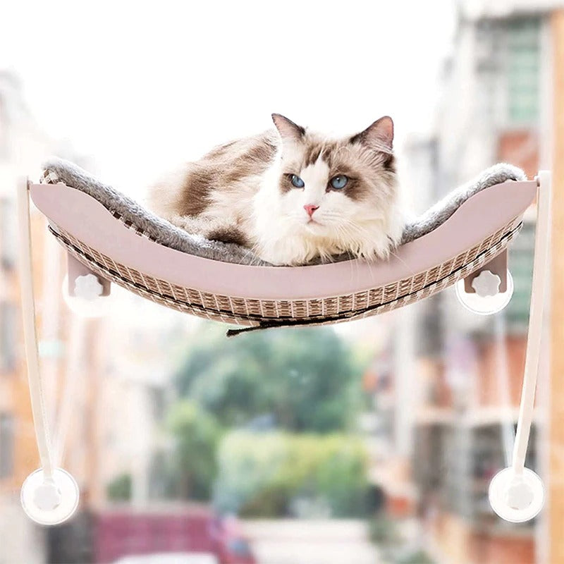 Katzenbett Hängeliege Hängematte Katzenkorb Katzennest Katzensofa Grau
