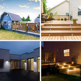 LED Solar Fassadenbeleuchtung Gartenleuchte Aussenlicht Wandleuchte