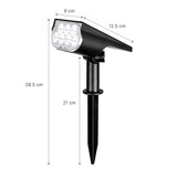 LED Solar Gartenstrahler Gartenscheinwerfer Aussenbeleuchtung