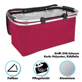 Einkaufskorb Tragekorb Kühlkorb Carrybag Kühltasche Picknickkorb