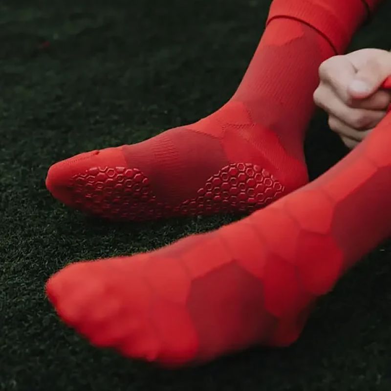 Fussballsocken Gr. 36-41 Grip Socken Fussball Strümpfe GripSoxx Rot