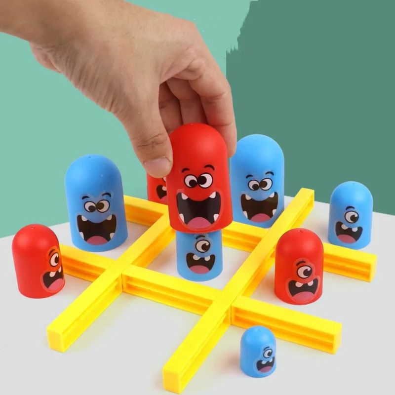 Tic Tac Toe Spielzeug Gobble Game Drei gewinnt Drei in einer Reihe