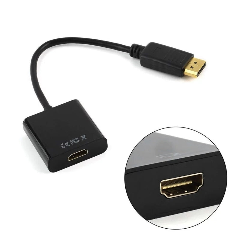 Kabeladapter DisplayPort zu HDMI Adapter DP zu HDMI 60Hz QXGA FullHD