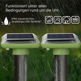 Solar-Maulwurfschreck Maulwurffrei Tiervertreiber Nagetier 4er-Set