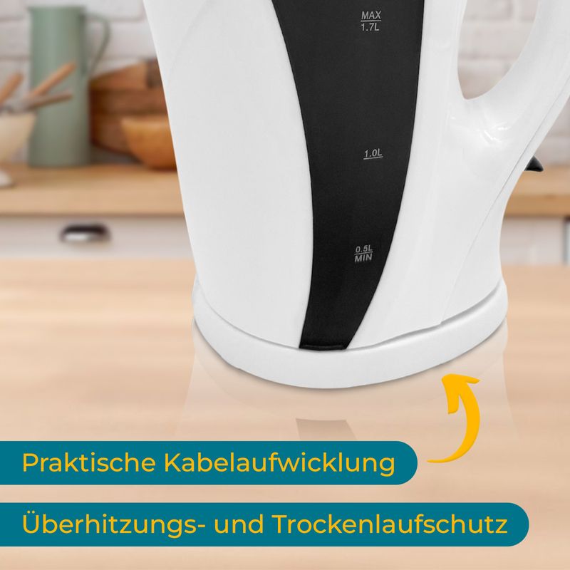 Elektrischer Wasserkocher Teekocher Heisswasserbereiter