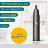 3-tlg. Nasenhaartrimmer-Set Barttrimmer Augenbrauentrimmer