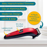 Trimmer Kabelloser Rasierer Bartschneider Akku Haarschneider Set