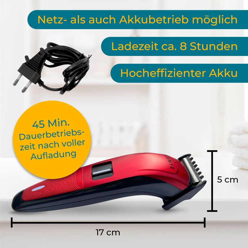 Trimmer Kabelloser Rasierer Bartschneider Akku Haarschneider Set