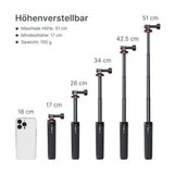 Selfie Stick Actioncam mit Stativ für GoPro DJI Insta360 Xiao Yi uvm