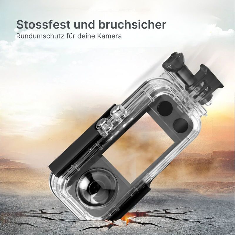 Unterwassergehäuse für Insta360 X3 Schutzrahmen Dive-Case Tauchgehäuse