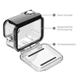 Unterwassergehäuse für Action Cam GoPro Hero 13 12 11 10 9 Schutzgehäuse