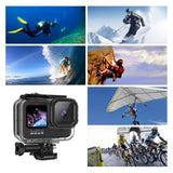 Unterwassergehäuse für Action Cam GoPro Hero 13 12 11 10 9 Schutzgehäuse