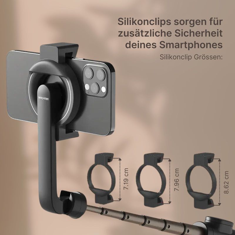 Handy Stativ Tripod Magnethalterung Selfie Stick Smartphone