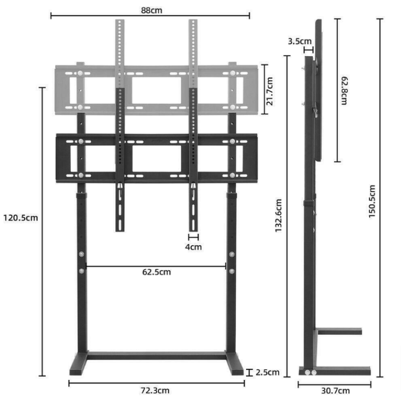 Universal TV-Ständer LCD Fernseher Bildschirm Standfuss Display 100 Zoll