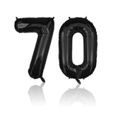 Zahlenballon Zahl 70 Schwarz Folienballon Geburtstagsparty Ballon 81cm