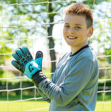 Fussballhandschuhe Kralle Junior Pro 3.0 Gr. 4 Blau Torwart Keeper Goalie Handschuhe