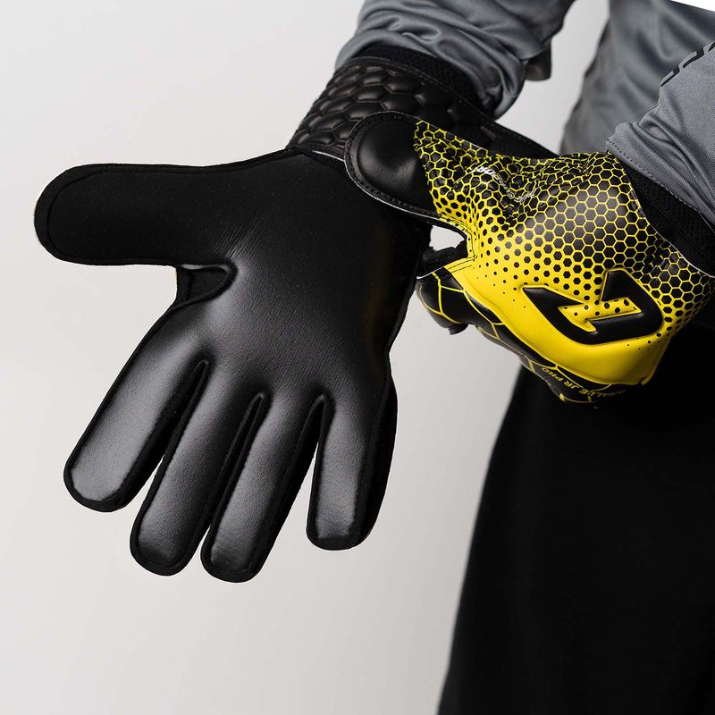 Fussballhandschuhe Kralle Junior Pro 3.0 Gr. 7 Gelb Torwart Keeper Goalie Handschuhe