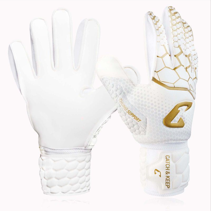 Fussballhandschuhe Kralle Junior Pro 3.0 Gr. 3 Golden Torwart Keeper Goalie Handschuhe