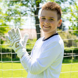 Fussballhandschuhe Kralle Junior Pro 3.0 Gr. 3 Golden Torwart Keeper Goalie Handschuhe