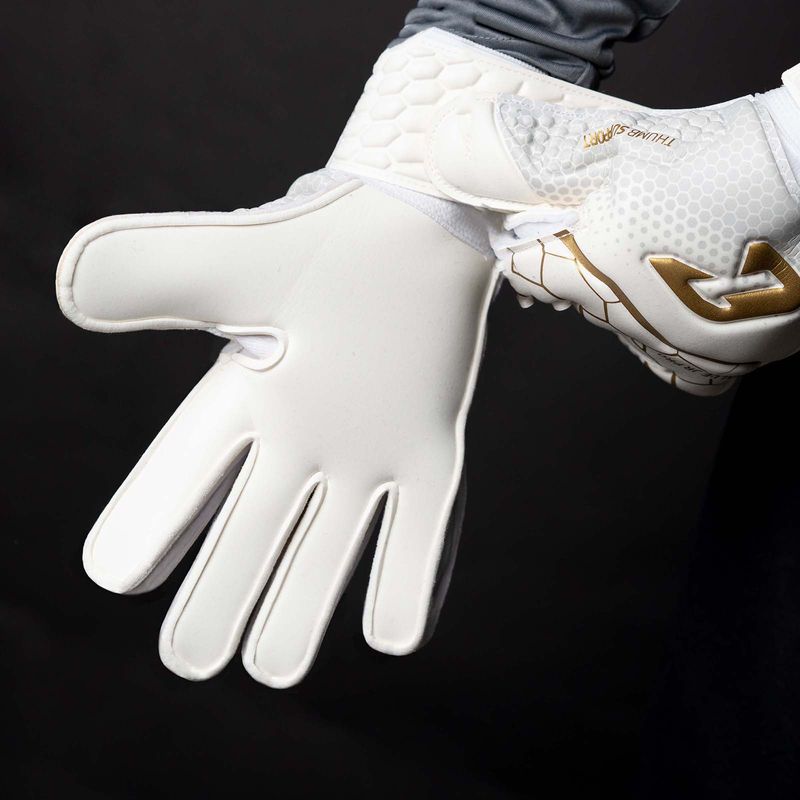 Fussballhandschuhe Kralle Junior Pro 3.0 Gr. 6 Golden Torwart Keeper Goalie Handschuhe