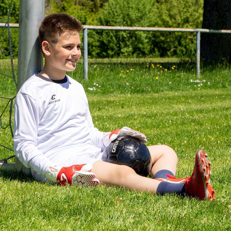 Fussballhandschuhe Kralle Junior Pro 3.0 Gr. 3 Rot Torwart Keeper Goalie Handschuhe