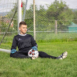 Fussballhandschuhe Kralle Protector Gr. 5 Blau Torwart Keeper Goalie Handschuhe