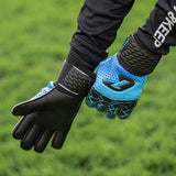 Fussballhandschuhe Kralle Protector Gr. 7 Blau Torwart Keeper Goalie Handschuhe