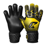 Fussballhandschuhe Kralle Protector Gr. 3 Gelb Torwart Keeper Goalie Handschuhe