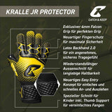 Fussballhandschuhe Kralle Protector Gr. 4 Gelb Torwart Keeper Goalie Handschuhe