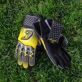 Fussballhandschuhe Kralle Protector Gr. 4 Gelb Torwart Keeper Goalie Handschuhe