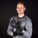 Fussballhandschuhe Fly Dark Soul Gr. 9.5 Schwarz Torwart Keeper Goalie Handschuhe