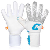 Fussballhandschuhe Fly White Soul Gr. 8 Weiss Torwart Keeper Goalie Handschuhe