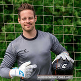 Fussballhandschuhe Fly White Soul Gr. 9.5 Weiss Torwart Keeper Goalie Handschuhe