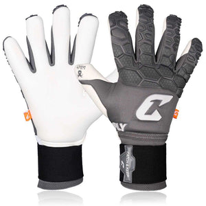 Fussballhandschuhe Fly Grey Soul Gr. 7 Grau Torwart Keeper Goalie Handschuhe