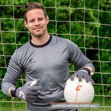 Fussballhandschuhe Fly Grey Soul Gr. 7 Grau Torwart Keeper Goalie Handschuhe