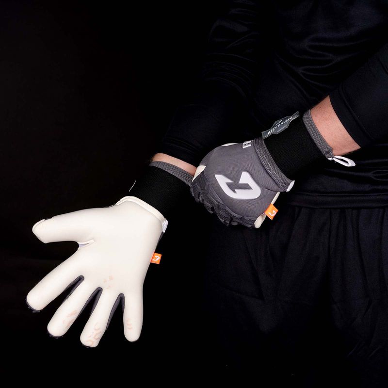 Fussballhandschuhe Fly Grey Soul Gr. 7 Grau Torwart Keeper Goalie Handschuhe