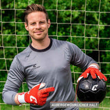 Fussballhandschuhe Fly Red Soul Gr. 6 Rot Torwart Keeper Goalie Handschuhe