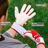 Fussballhandschuhe Fly Red Soul Gr. 7 Rot Torwart Keeper Goalie Handschuhe