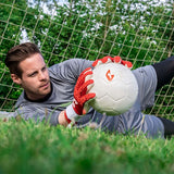 Fussballhandschuhe Fly Red Soul Gr. 8 Rot Torwart Keeper Goalie Handschuhe