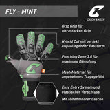 Fussballhandschuhe Fly Mint Soul Gr. 9.5 Mintgrün Torwart Keeper Goalie Handschuhe