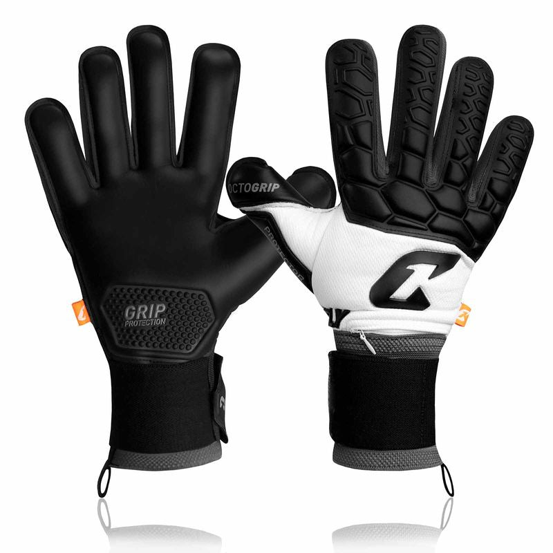 Fussballhandschuhe Fly Protect Gr. 9.5 Weiss Torwart Keeper Goalie Handschuhe