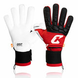 Fussballhandschuhe Fly Protect Gr. 7 Rot Torwart Keeper Goalie Handschuhe