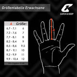 Fussballhandschuhe Fly Protect Gr. 9.5 Rot Torwart Keeper Goalie Handschuhe