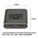 HDMI-Switch HDMI-Verteiler HDMI-Umschalter 4K@60Hz bidirektional