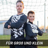Trikot Protection Torwarttrikot Gr. XXL Weiss-Schwarz Fussball Torwart Shirt Oberteil